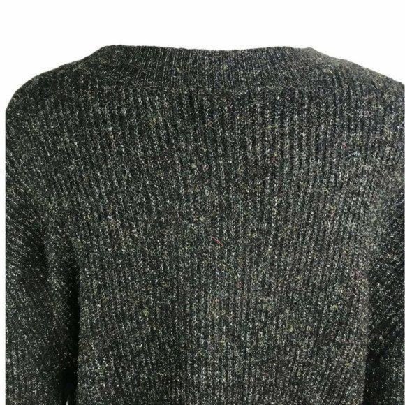 BP. Black Poly Rainbow Marl Long Sleeve Sweater - Picture 10 of 12